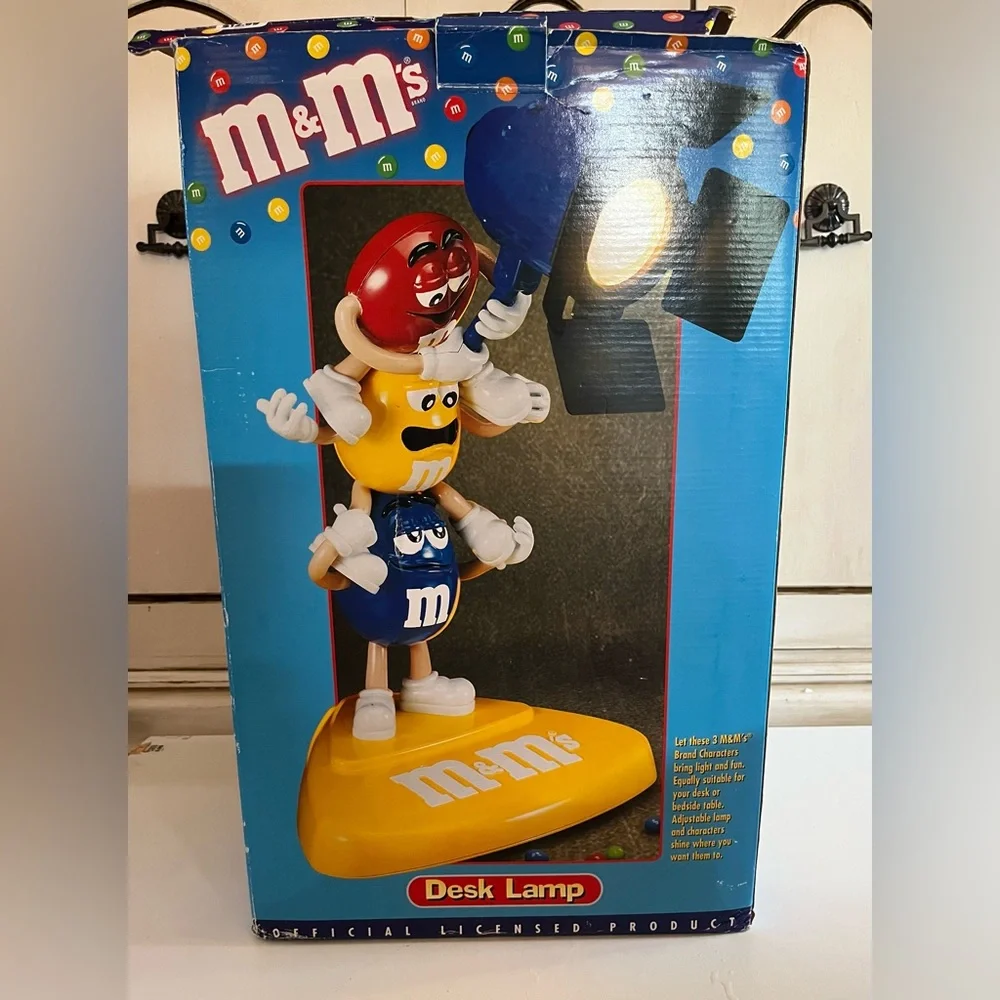Vintage Stacking M&M’s table lamp collectible rare adjustable lamp